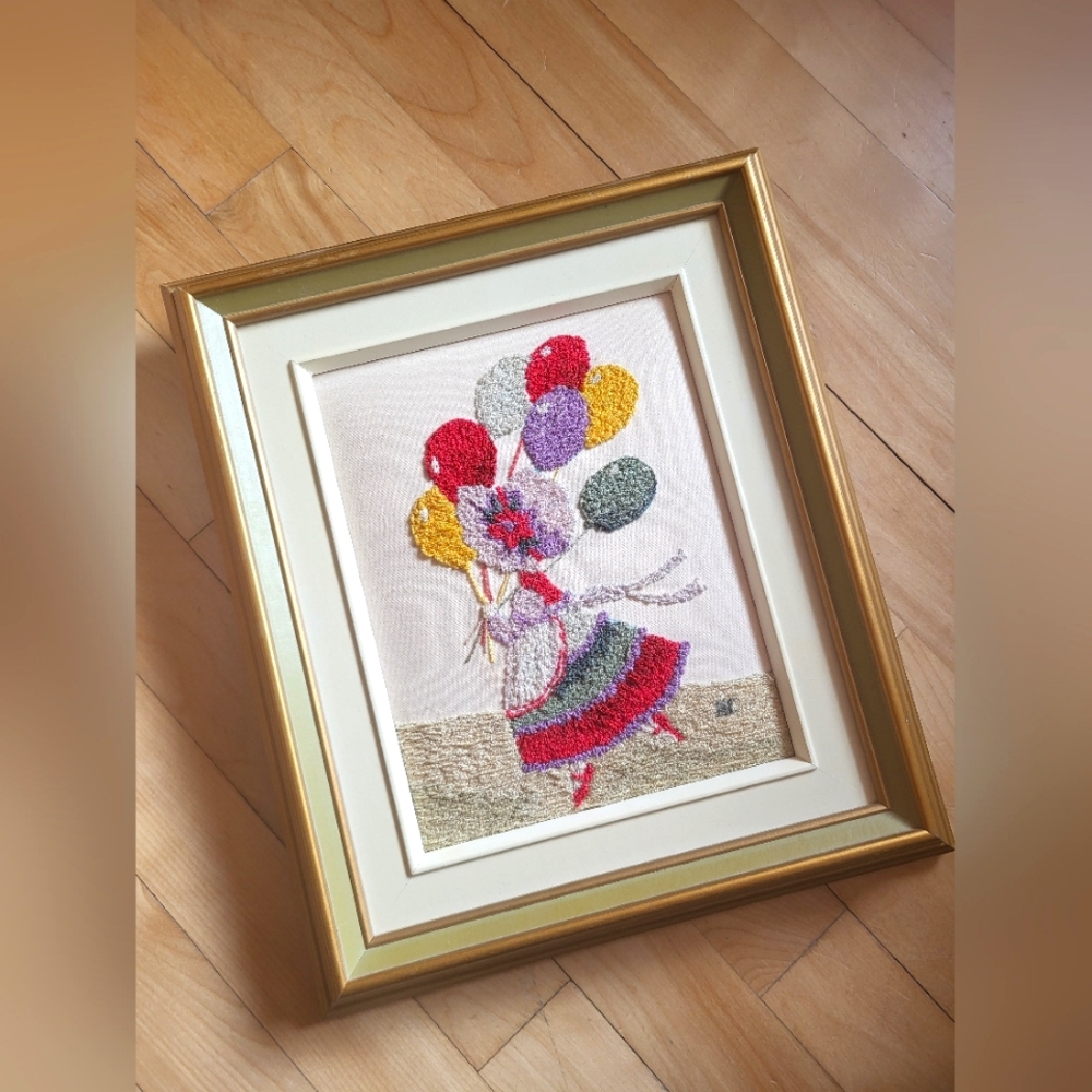 Vintage handmade embroidery